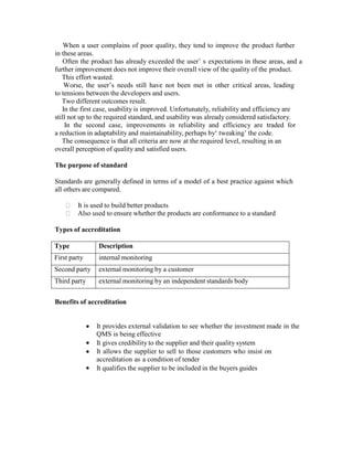 Software quality management lecture notes | DOCX