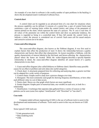 Testing Run Chart Example Software Development Software quality management lecture notes | DOCX