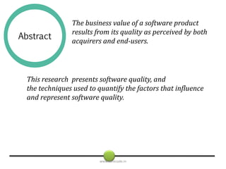 Software quality | PPTX