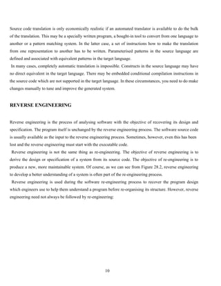 Software re engineering