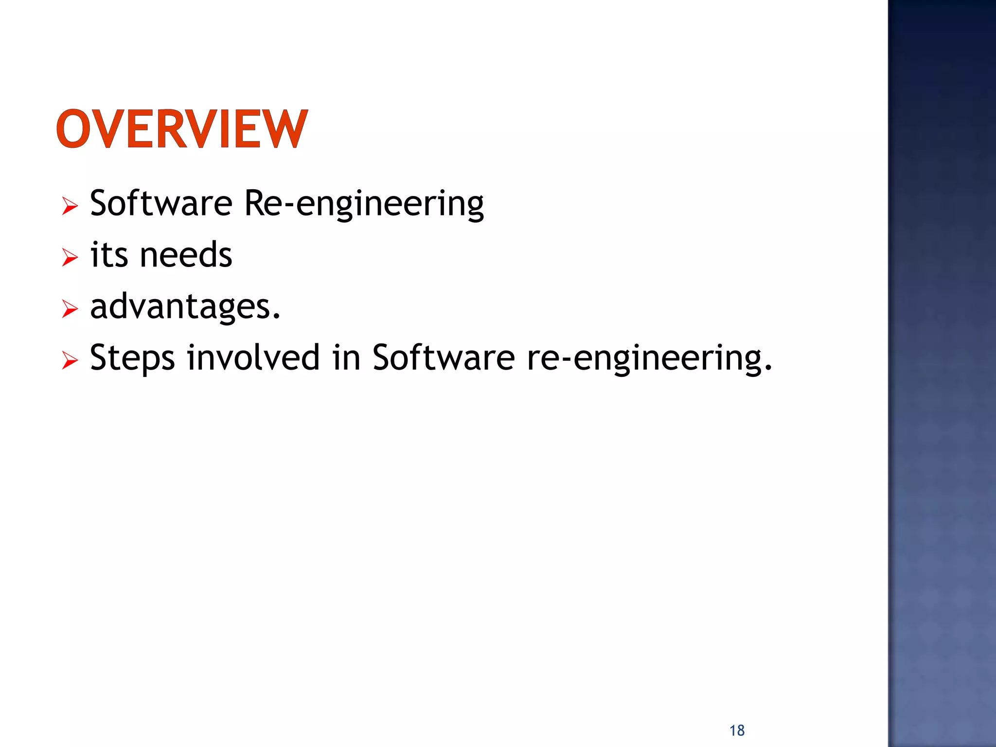 Software re engineering | PPTX