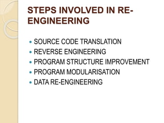 Software re engineering | PPTX