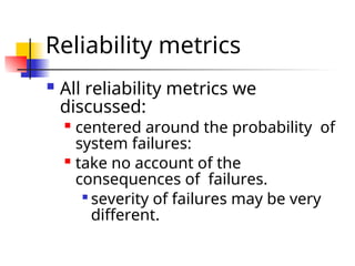 Software Engineering -Software Reliability.ppt
