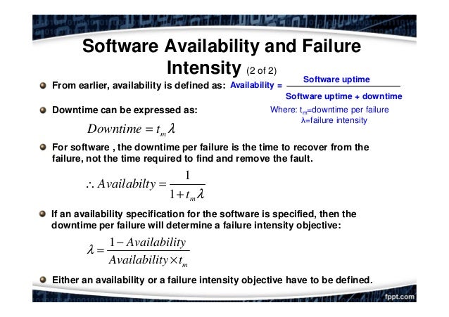 Software reliability engineering