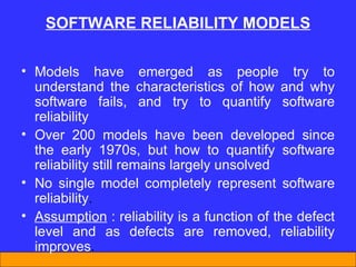 Software reliability | PPT