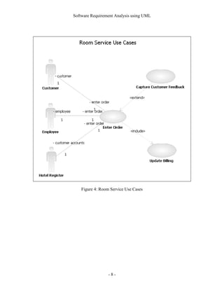 Software Requirement Analysis using UML




    Figure 4: Room Service Use Cases




                  -8-
 