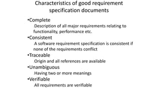 Verifiable Requirements Software requirement engineering | PPTX