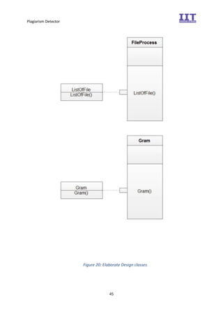 Plagiarism Detector
45
Figure 20: Elaborate Design classes
 