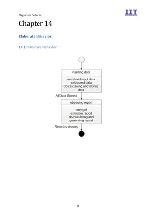 Plagiarism Detector
52
Chapter 14
Elaborate Behavior
14.1 Elaborate Behavior
 