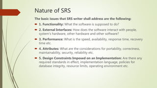 Software requirement specification | PPTX