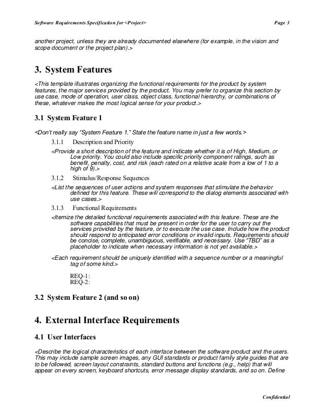requirements document example