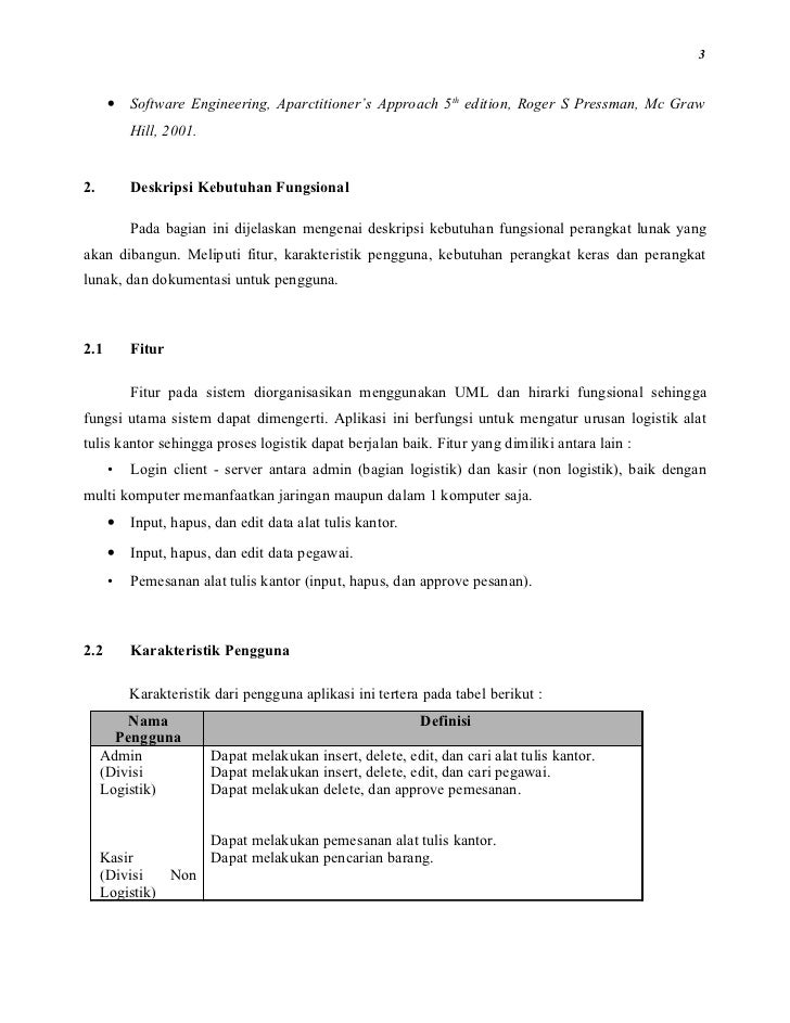 Software requirementsspecification aplikasi logistik alat tulis kantor