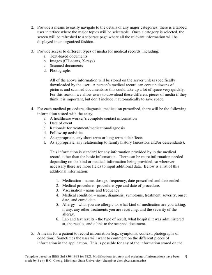 Software Requirements Specification Final