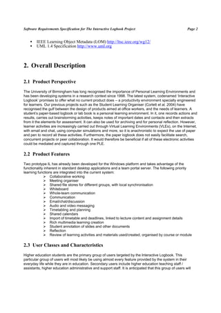Software requirements specifications wp2 | PDF
