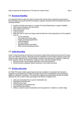 Software requirements specifications wp2 | PDF