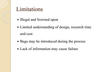 Software reverse engineering | PPTX