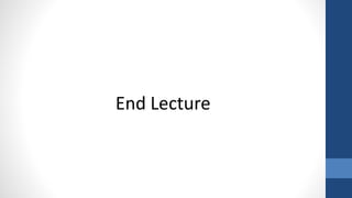 End Lecture
 
