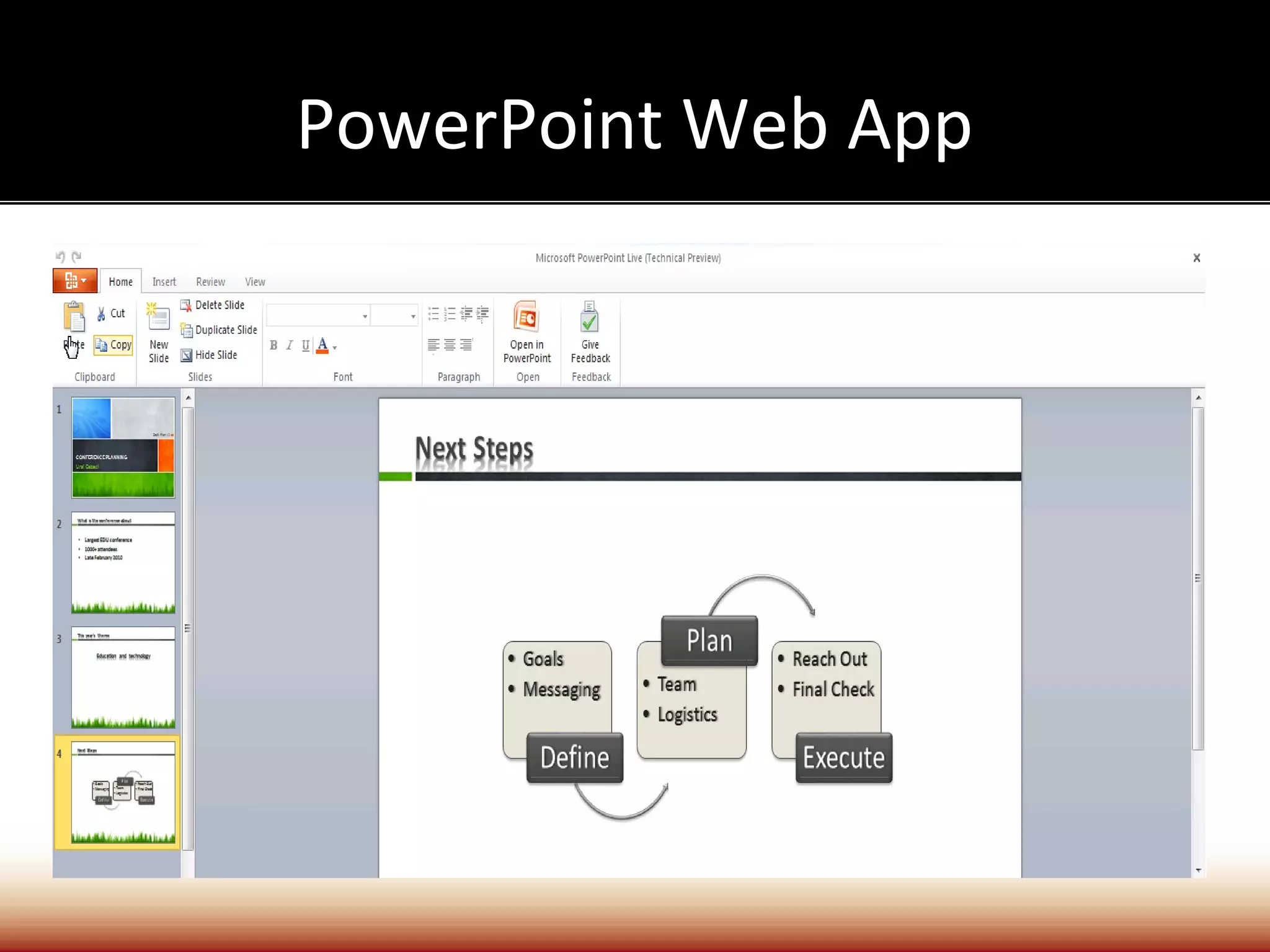 PowerPoint Web App
 