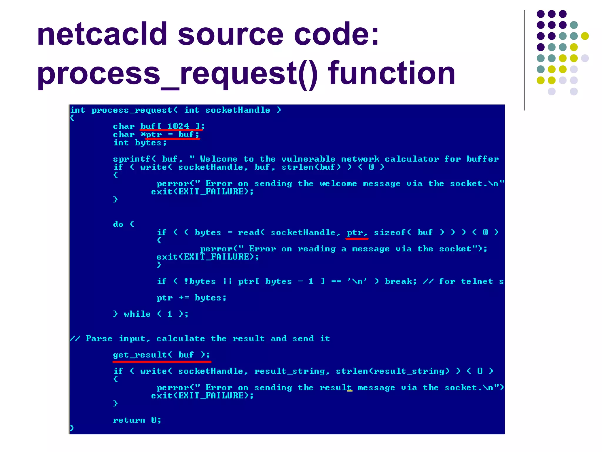 netcacld source code:
process_request() function
 