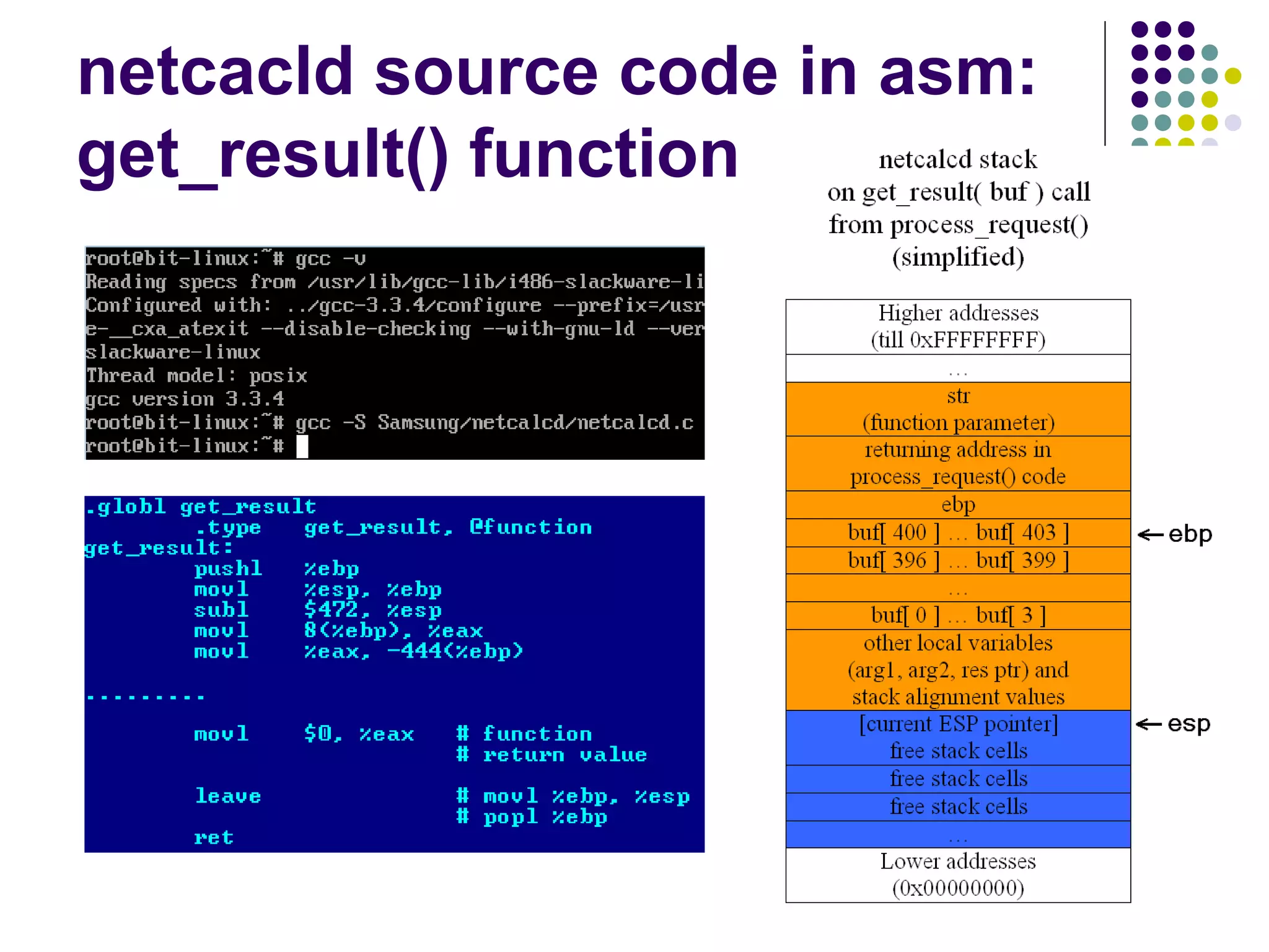 netcacld source code in asm:
get_result() function
 
