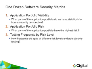 Software Security Metrics | PPTX