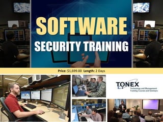 SOFTWARE
SECURITY TRAINING
Price: $1,699.00 Length: 2 Days
 