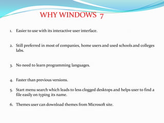 Windows Operating System | PPTX