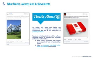 What Works: Awards And Achievements
Time to Show Off
 