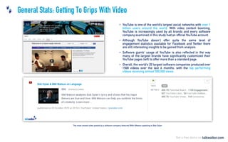 General Stats: Getting To Grips With Video
•
•
•
•
 