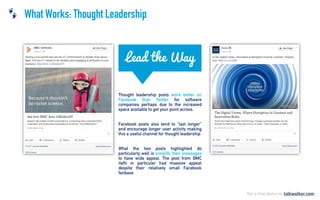 What Works: Thought Leadership
Lead the Way
 