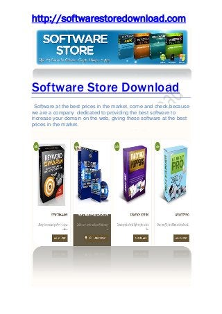 Software Store Download
http://softwareStoreDownload.com
 