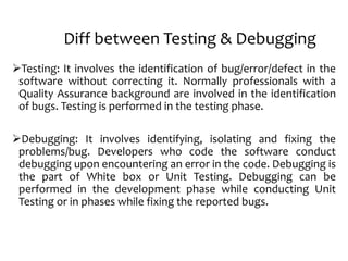 Software testing | PPTX