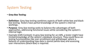 Software Testing IN SOFTWARE SPM PPTpptx | PPTX