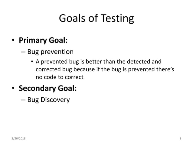 Software Testing Introduction Ppt Software Testing Introduction Ppt