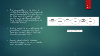 Software testing and process | PPTX