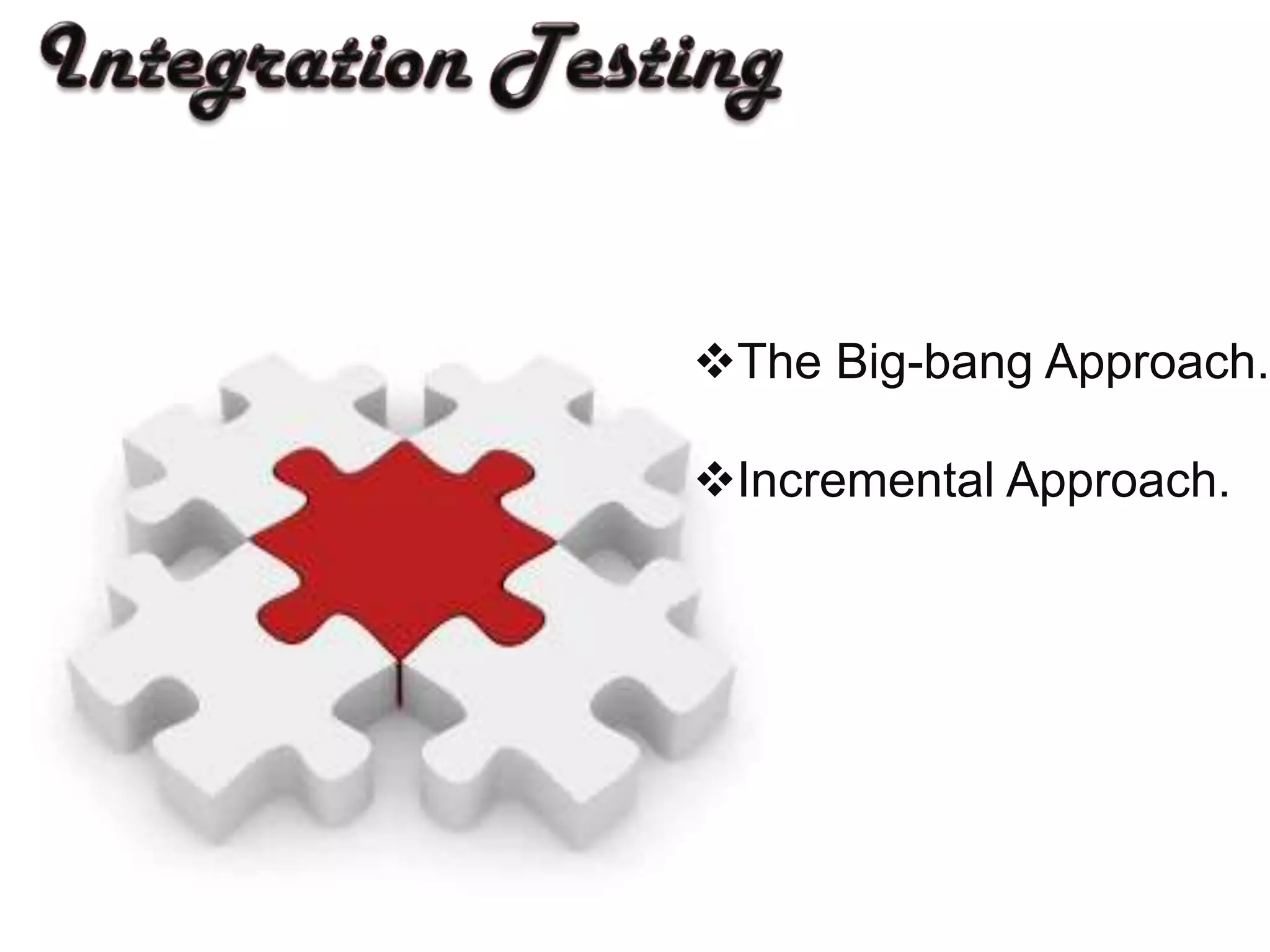 Integration TestingThe Big-bang Approach.