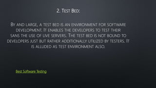 Software testing and test environment | PPTX