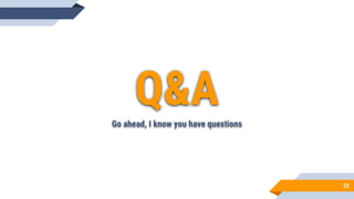32
Q&AGo ahead, I know you have questions
 