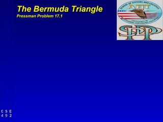 The Bermuda Triangle
Pressman Problem 17.1
 