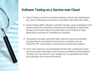 Software testing as a service s taa-s | PPT