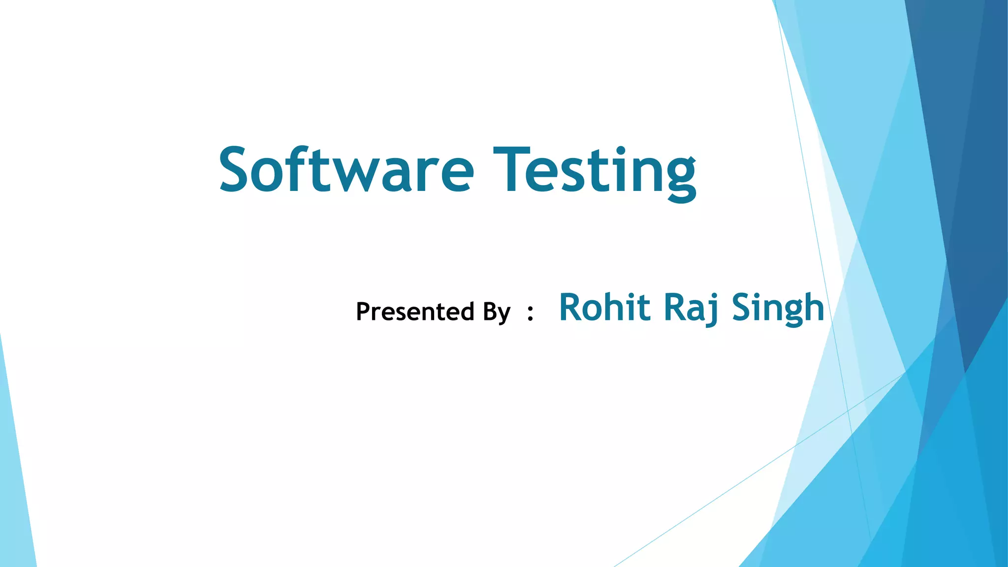 Software testing basic | PPT