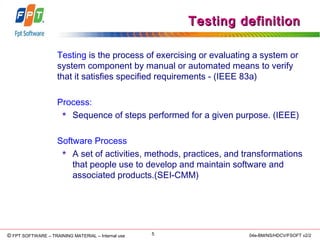 Software testing basic concepts | PPT