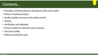 Software Testing and SDLC Fundamentals | PPSX
