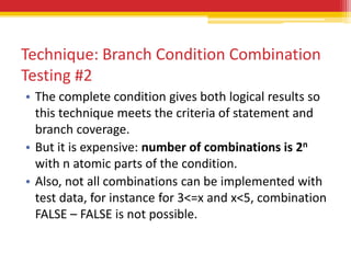 Branch Testing Examples Software Testing Foundations Part 5 - White Box Testing | PPTX