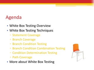 Software Testing Foundations Part 5 - White Box Testing | PPTX