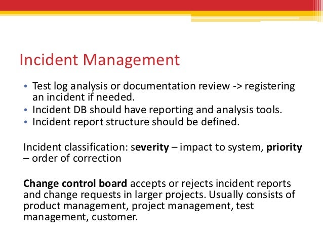 incident report in software testing under fontanacountryinn com test incident report