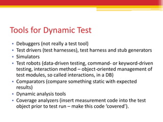 Software Testing Foundations Part 8 - Test Tools | PPTX | Home ...