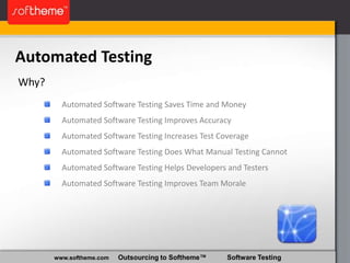 Software Testing: History, Trends, Perspectives - a Brief Overview | PPTX