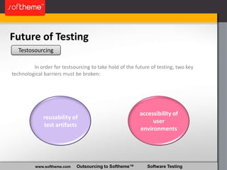 Software Testing: History, Trends, Perspectives - a Brief Overview | PPTX