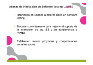 Software Testing Innovation Alliance